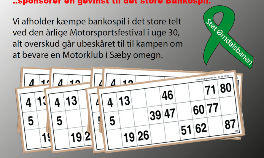 Bankospil: Til kampen for en ny motorbane i Sæby