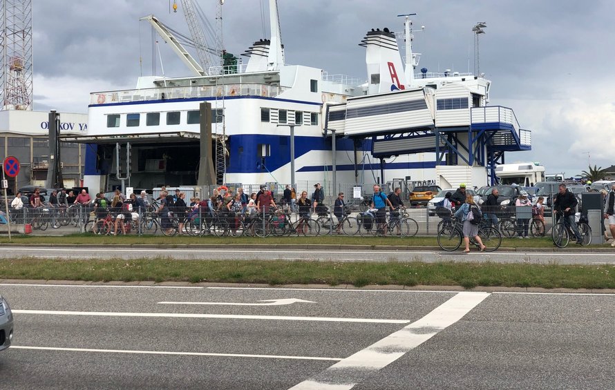 Læsø-færgen om tæt på Vesterø